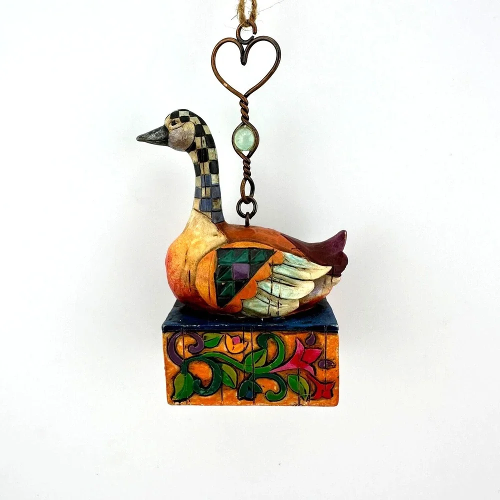 6 Geese Laying Jim Shore Heartwood Creek 12 Days of Christmas Ornament 2005